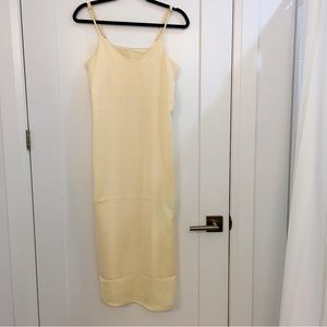 Cream slip dress. Size XS